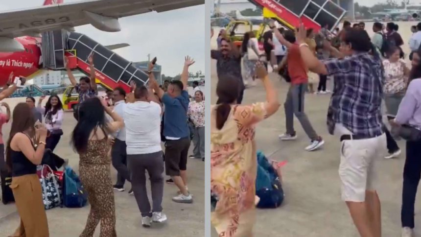‘Reinforcing stereotypes’: Row over Indians doing Garba on Vietnam airport tarmac in video