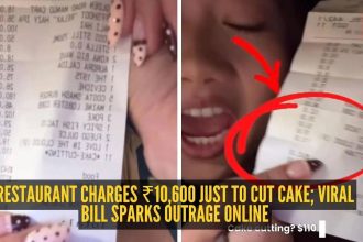 Restaurant charges ₹10,600 just to cut cake; viral bill sparks outrage online
