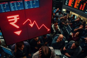 Rupee falls 18 paise, closes at record low of 95.09 vs $