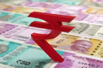 Rupee in red: Currency falls 45 paise to 94.67 against US dollar