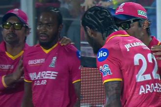 Sangakkara steps in to calm angry Archer after horror 11-ball over