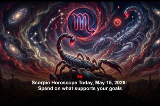 Scorpio Horoscope Today, May 15, 2026: Spend on what supports your goals