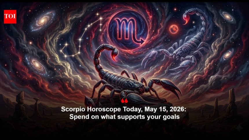 Scorpio Horoscope Today, May 15, 2026: Spend on what supports your goals