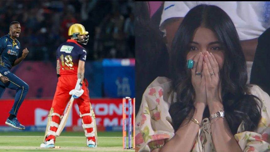 'Speechless' Anushka Sharma's reaction goes viral after Virat Kohli wicket vs GT