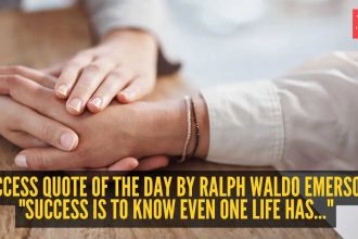 Success quote of the day by Ralph Waldo Emerson: "Success is to know even one life has..."