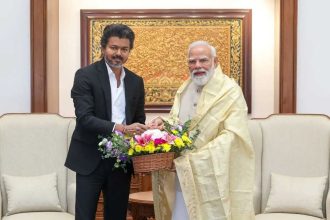 Tamil Nadu CM Vijay meets PM Modi; expected to visit Amit Shah and Nirmala Sitharaman next