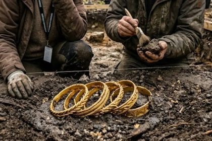 This 1,000-year-old Viking treasure found in Denmark contains nearly pure gold arm rings