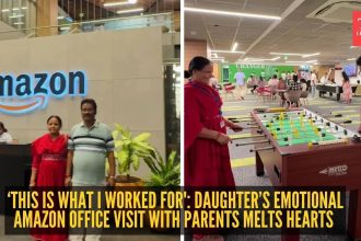 ‘This is what I worked for': Daughter’s emotional Amazon office visit with parents melts hearts