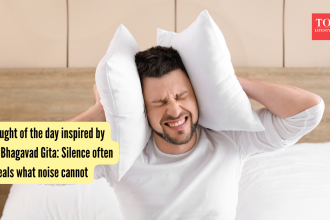Thought of the day inspired by the Bhagavad Gita: Silence often reveals what noise cannot