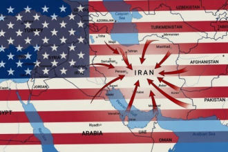 Trump’s cryptic Gulf map with red arrows at Iran sparks fresh war fears