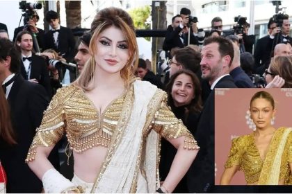 Urvashi's Cannes look sparks copying row: '...Gigi Hadid's saree'