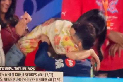 Virat rushes to hug Anushka after RCB storm into IPL 2026 final