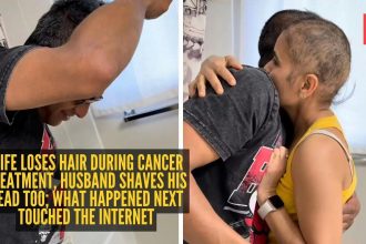 Wife loses hair during cancer treatment, husband shaves his head too; what happened next touched the internet