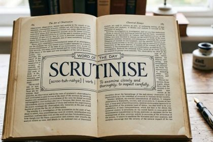Word of the day: Scrutinise