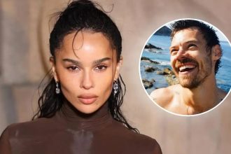 Zoë Kravitz dances at the opening night of Harry Styles ‘Together, Together’ tour in Amsterdam