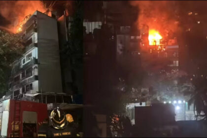 1 dead, 2 firefighters injured as blaze engulfs Atlantic building in Mumbai