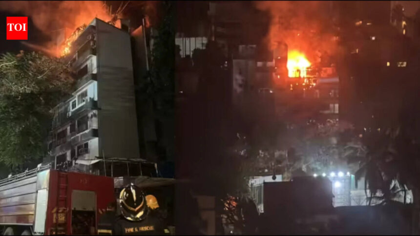 1 dead, 2 firefighters injured as blaze engulfs Atlantic building in Mumbai