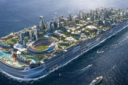 A floating city: Inside $16 billion megaship that could house 80,000 people, complete with schools, restaurants and a 15,000-