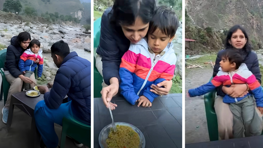 A mother gave her 3-year old Maggi and chips for the first time ever: The child's reaction is a huge lesson for modern parent