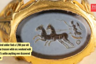 A retired soldier finds a 1,700-year-old Roman treasure while on a weekend walk and it's unlike anything ever discovered befo