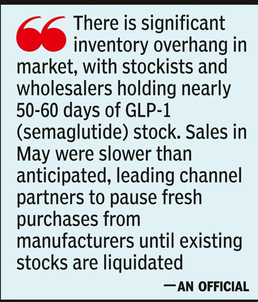 After initial rush, semaglutide therapy market saddled with 100cr excess stock