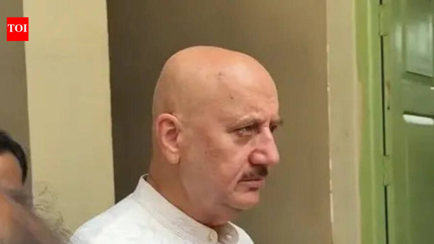 Anupam Kher seeks blessings at Kalighat Kali temple ahead of Bengali cinema return