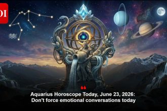 Aquarius Horoscope Today, June 23, 2026: Don't force emotional conversations today