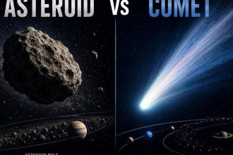 Asteroid vs Comet: Comparing their origins, structure and journey through space
