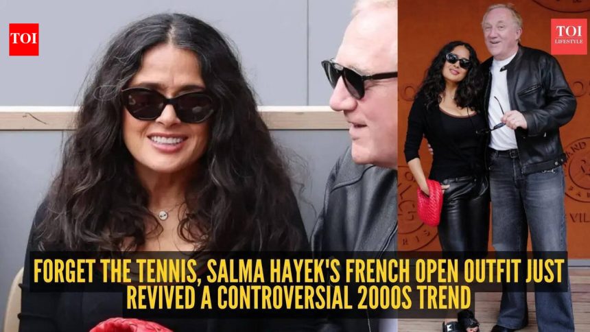 At 59, Salma Hayek just made leather Bermuda shorts the coolest trend of summer 2026