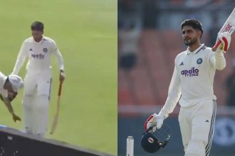 Ball boy touches Shubman Gill's feet after India captain's century vs Afghanistan; video goes viral - WATCH