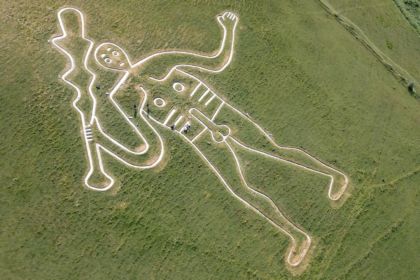 Britain's largest chalk hill figure gets 17 tonnes of fresh chalk and a new method to fight climate-driven erosion