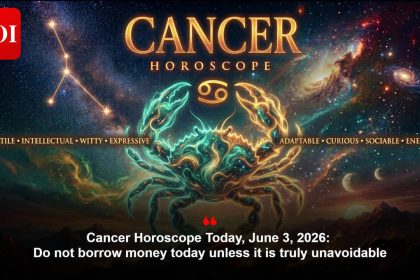 Cancer Horoscope Today, June 3, 2026: Do not borrow money today unless it is truly unavoidable