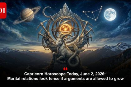 Capricorn Horoscope Today, June 2, 2026: Marital relations look tense if arguments are allowed to grow