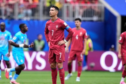 Cristiano Ronaldo becomes oldest outfield player to start a World Cup game