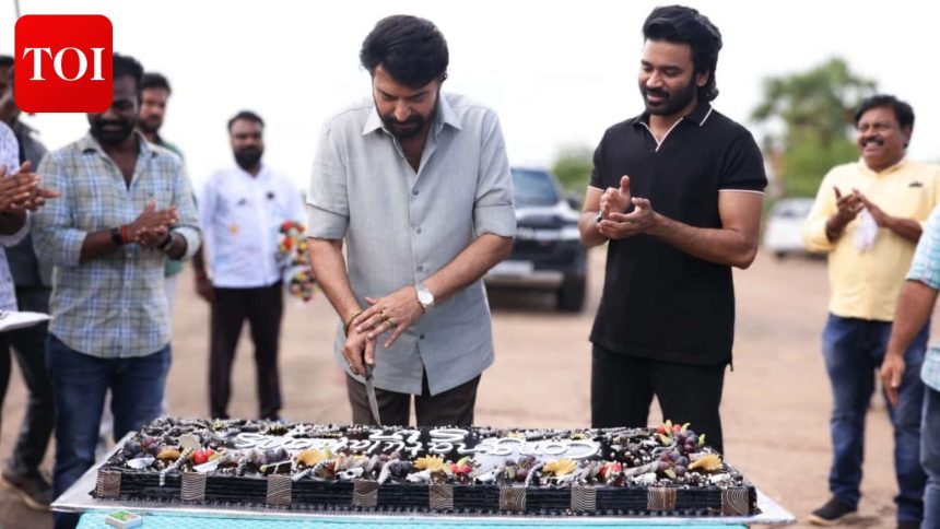 Dhanush and the team of 'Om' honour Mammootty for Padma Bhushan