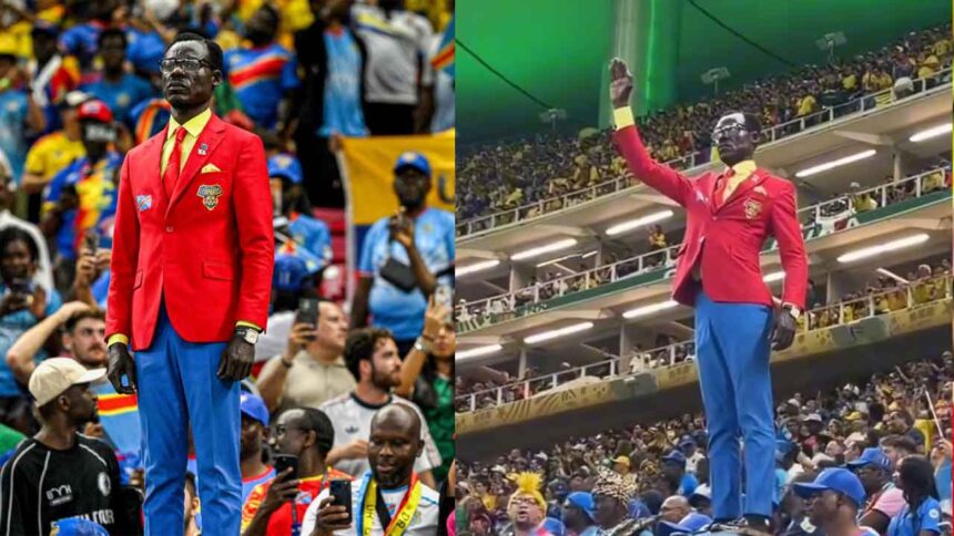 DR Congo's 90-minute 'standing superfan' finally gets his World Cup moment