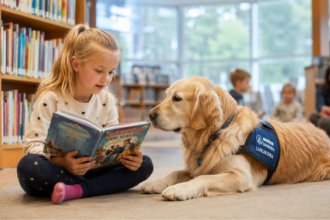 Finland's unique literacy program: Children read to dogs and cows to build confidence without fear of judgment