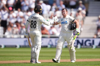 First in 96 years! Latham-Conway script history with record stand as NZ punish ENG