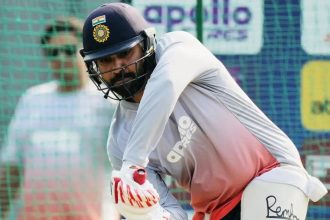 Flicks, pulls and drives on show as Rohit Sharma hits stride in nets
