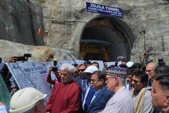Gadkari sets off final ‘breakthrough’ blast in Zoji La tunnel, signals early completion