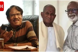 Gangai Amaran breaks down at Bharathiraja's home