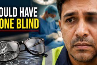 Glass fragments pierced his eye after luggage belt snapped: How doctors repaired the injury that could have caused permanent