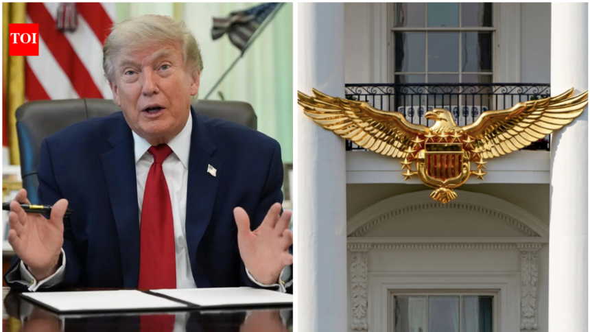‘Golden Gift to White House’: Trump shares AI-generated image of giant bald eagle for 250th anniversary