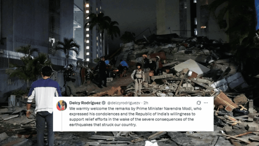 'Grateful for expressions of solidarity': Rodríguez thanks PM Modi for offering assistance to earthquake-hit Venezuela
