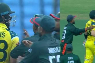 Heated! Rana angers Inglis with fiery send-off during 1st ODI - Watch