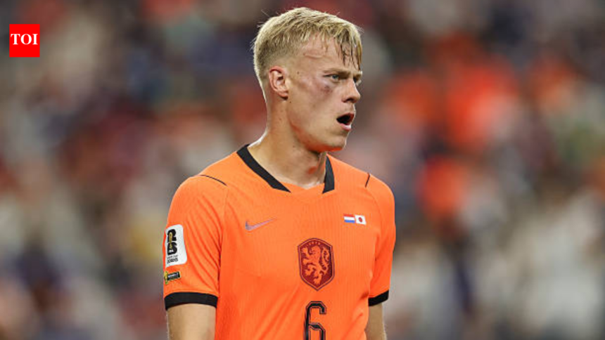 “He’s a warrior”: Fans laud Tottenham’s £52M signing Jan Paul van Hecke as he shows off brutal black eye suffered in