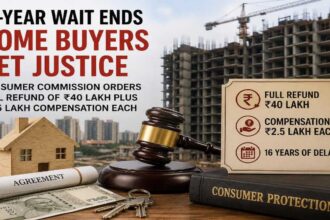 In landmark consumer ruling, home buyers win full ₹40 lakh refund and compensation after 16 years without a home