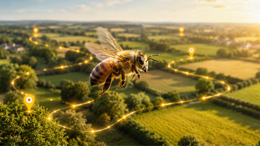 Invisible Highways: Every honey bee has its own GPS-like route and follows it with unbelievable precision