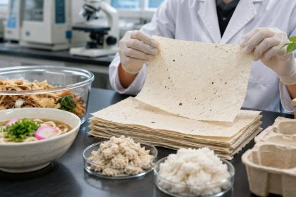 Japanese scientists convert food waste into biodegradable paper using a beloved noodle dish
