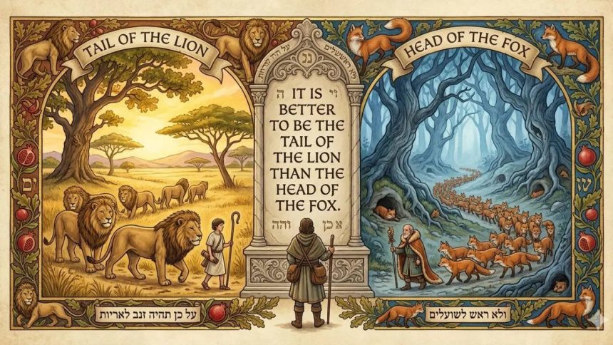 Jewish proverb of the day: “It is better to be the tail of the lion than...”